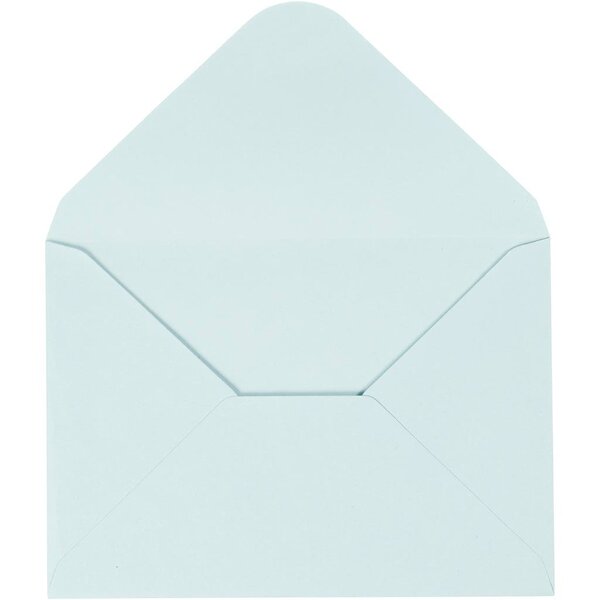 Creativ Company Enveloppen, afmeting envelop 11,5x16 cm, 110 gr, lichtblauw, 10 stuk/ 1 doos
