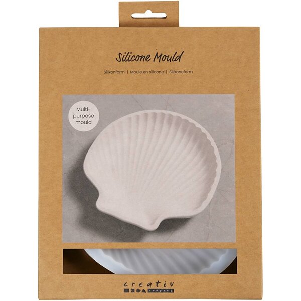 Creativ Company Siliconen vormen, Mosselschelp, H: 2,5 cm, L: 14,5 cm, B: 14 cm, 1 stuk
