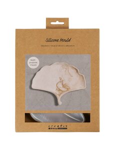 Creativ Company Siliconen vormen, Gingko-blad, H: 1,5 cm, L: 18,5 cm, B: 14,8 cm, 1 stuk