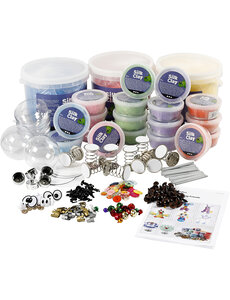 Silk Clay Funny Friends, klassenset, diverse kleuren, 1 set