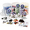 Silk Clay Funny Friends, klassenset, diverse kleuren, 1 set