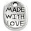 Creativ Company Sieraden hanger, L: 12 mm, B: 8 mm, gatgrootte 1 mm, verzilverd, 10 stuk/ 1 doos