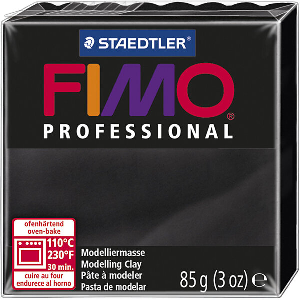 FIMO® FIMO® Professional, zwart, 85 gr/ 1 doos