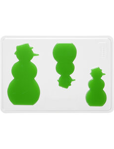 Creativ Company Gietmal, sneeuwpop, H: 6+8+10 cm, D: 9 mm, afm 14,9x22 cm, 1 stuk
