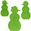Creativ Company Gietmal, sneeuwpop, H: 6+8+10 cm, D: 9 mm, afm 14,9x22 cm, 1 stuk