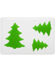 Creativ Company Gietmal, denneboom, H: 6+8+10 cm, D: 9 mm, afm 14,9x22 cm, 1 stuk