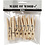 Creativ Company Mini knijpers, L: 80 mm, B: 10 mm, 10 stuk/ 1 doos
