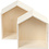 Creativ Company Showdozen, huizen, H: 22,5+25 cm, D: 12,5 cm, B: 19,5+22,5 cm, 2 stuk/ 1 set