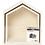 Creativ Company Showdozen, huizen, H: 22,5+25 cm, D: 12,5 cm, B: 19,5+22,5 cm, 2 stuk/ 1 set