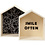 Creativ Company Showdozen, huizen, H: 22,5+25 cm, D: 12,5 cm, B: 19,5+22,5 cm, 2 stuk/ 1 set