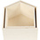 Creativ Company Showdozen, huizen, H: 22,5+25 cm, D: 12,5 cm, B: 19,5+22,5 cm, 2 stuk/ 1 set