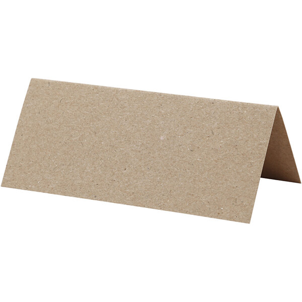 Creativ Company Naamkaarten, afm 9x4 cm, 220 gr, naturel, 20 stuk/ 1 doos