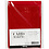 Creativ Company Kaarten en enveloppen, afmeting kaart 10,5x15 cm, afmeting envelop 11,5x16,5 cm, glitter, 110+250 gr, rood, 4 set/ 1 doos
