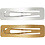 Haarspeld, L: 58 mm, B: 16 mm, goud, zilver, 4 stuk/ 1 doos