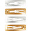 Haarspeld, L: 58 mm, B: 16 mm, goud, zilver, 4 stuk/ 1 doos