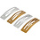 Haarspeld, L: 58 mm, B: 16 mm, goud, zilver, 4 stuk/ 1 doos