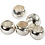 Creativ Company Knijpkralen, d 2 mm, zilver, 100 stuk/ 1 doos