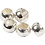 Creativ Company Knijpkralen, d 2 mm, zilver, 100 stuk/ 1 doos