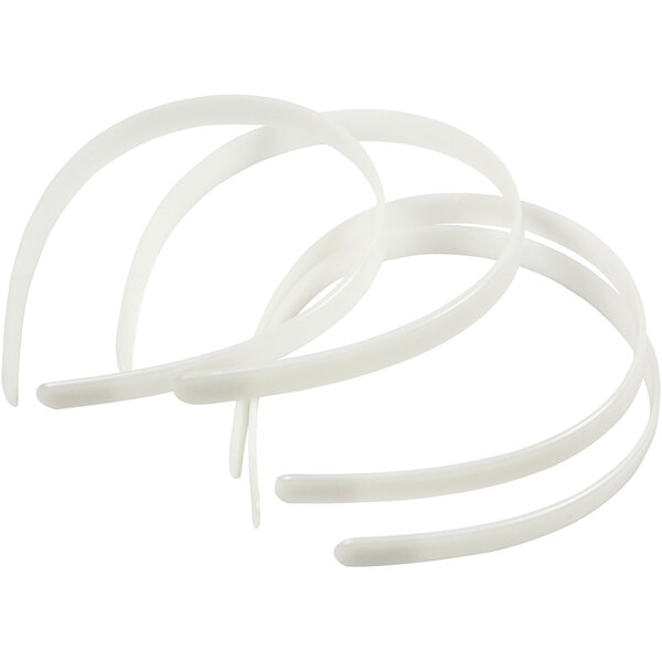 Creativ Company Haarbanden, B: 13 mm, wit, 5 stuk/ 1 doos