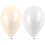 Creativ Company Ballonnen, rond, d 23 cm, wit, parelmoer, 10 stuk/ 1 doos