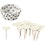 Creativ Company Cupcakes en cocktailprikkers, H: 3 cm, d 5 cm, 40 gr, off-white, 24 set/ 1 doos