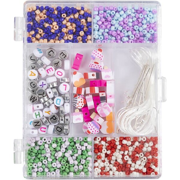 Creativ Company Creatieve Box Sieraden, Snoepmix, pastelkleuren, 1 doos
