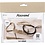 Creativ Company Mini Hobbyset Macramé, Armband, zwart, olijfbruin, zandkleur, 1 doos