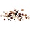 Facet kralen, afm 4-12 mm, gatgrootte 1-2,5 mm, goud, 50 gr/ 1 doos