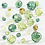 Creativ Company Facet kralen, afm 4-12 mm, gatgrootte 1-2,5 mm, groen glitter, 250 gr/ 1 doos