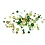 Creativ Company Facet kralen, afm 4-12 mm, gatgrootte 1-2,5 mm, groen glitter, 250 gr/ 1 doos