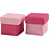 Creativ Company Vouwdoos, afm 5,5x5,5 cm, 250 gr, roze, 10 stuk/ 1 doos