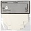 Creativ Company Vouwdoos, afm 5,5x5,5 cm, 250 gr, off-white, 10 stuk/ 1 doos