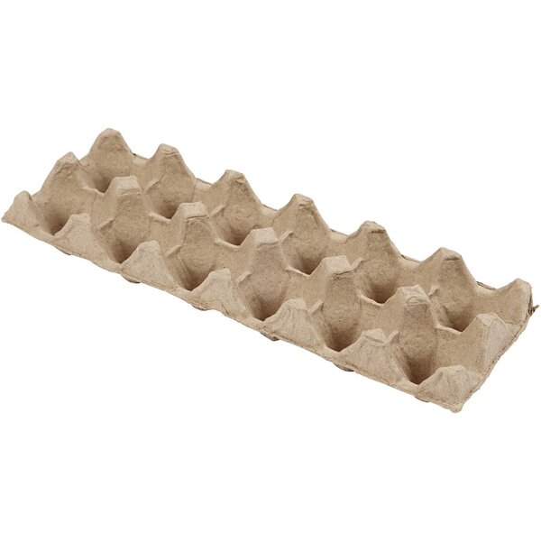 Creativ Company Eierdozen, H: 5 cm, L: 30,5 cm, B: 11 cm, 3 stuk/ 1 doos