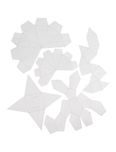 Creativ Company Gietvormen, geometrische vormen, H: 6-13 cm, transparant, 5 stuk/ 1 doos