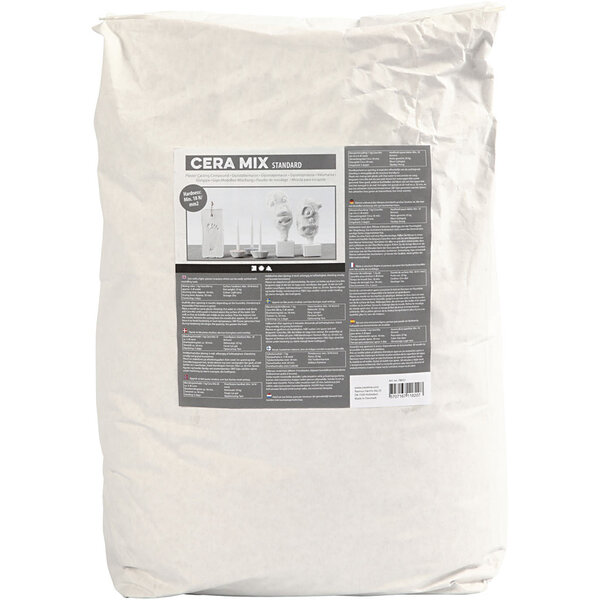 Creativ Company Cera-Mix Standaard Gipsgietmix, lichtgrijs, 25 kg/ 1 doos