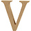Creativ Company Letter, V, H: 13 cm, dikte 2 cm, 1 stuk
