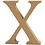 Creativ Company Letter, X, H: 13 cm, dikte 2 cm, 1 stuk