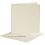 Creativ Company Kaarten & Enveloppen, afmeting kaart 12,5x12,5 cm, afmeting envelop 13,5x13,5 cm, off-white, 10 set/ 1 doos