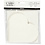 Creativ Company Hartvormige Kaarten, afmeting kaart 12,5x12,5 cm, afmeting envelop 13,5x13,5 cm, off-white, 10 set/ 1 doos