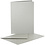Creativ Company Parelmoer kaarten en enveloppen, afmeting kaart 10,5x15 cm, afmeting envelop 11,5x16,5 cm, zilver, 10 set/ 1 doos
