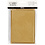 Creativ Company Parelmoer kaarten en enveloppen, afmeting kaart 10,5x15 cm, afmeting envelop 11,5x16,5 cm, goud, 10 set/ 1 doos