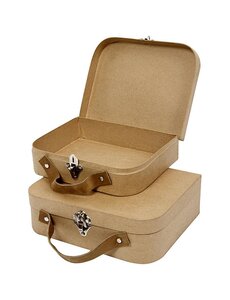 Creativ Company Koffers, afm 25,5x20x8+22,5x18x6,5 cm, 2 stuk/ 1 set