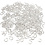 Creativ Company Ringen, afm 7 mm, dikte 1 mm, verzilverd, 400 stuk/ 1 doos