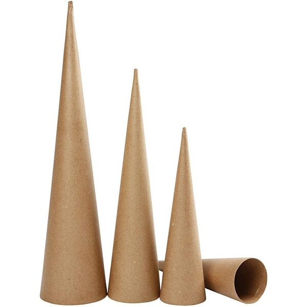 Hoge Kegels, H: 30-40-50 cm, d 8-9-11,5 cm, 3 stuk/ 1 doos