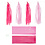 Creativ Company Tassels, afm 12x35 cm, roze, lichtrood, 12 stuk/ 1 doos