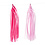 Creativ Company Tassels, afm 12x35 cm, roze, lichtrood, 12 stuk/ 1 doos