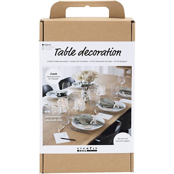 Creativ Company Hobbyset Tafeldecoratie, naturel, 1 doos