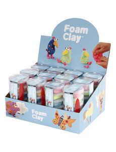 Foam Clay Foam Clay®, glitterkleuren, metallic kleuren, 12 set/ 1 doos