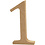 Creativ Company Cijfer, 1, H: 13 cm, dikte 2 cm, 1 stuk