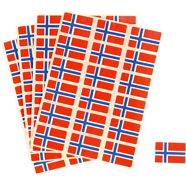 Creativ Company Vlag, afm 15x22 mm, 72 stuk/ 1 doos
